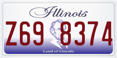 IL license plate Z698374