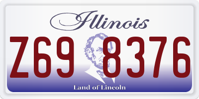 IL license plate Z698376
