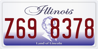 IL license plate Z698378
