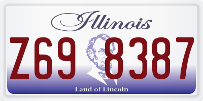 IL license plate Z698387