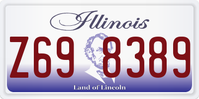 IL license plate Z698389