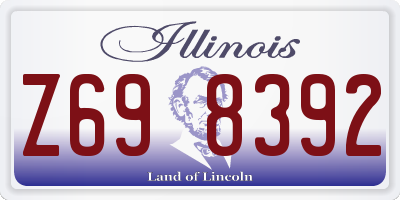 IL license plate Z698392
