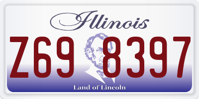 IL license plate Z698397