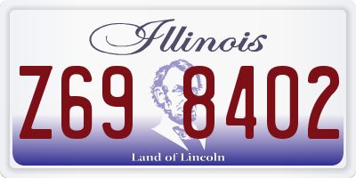 IL license plate Z698402