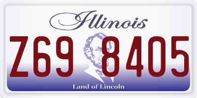 IL license plate Z698405