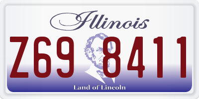 IL license plate Z698411