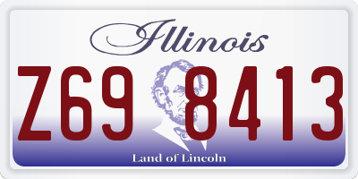 IL license plate Z698413