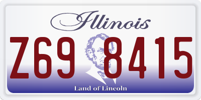 IL license plate Z698415