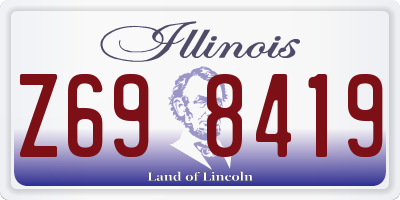 IL license plate Z698419