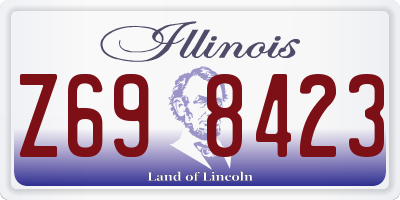 IL license plate Z698423