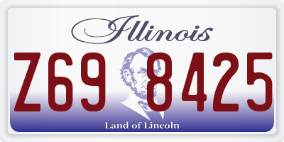 IL license plate Z698425
