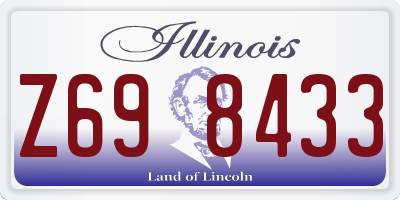 IL license plate Z698433