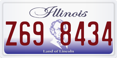 IL license plate Z698434