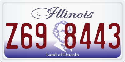 IL license plate Z698443