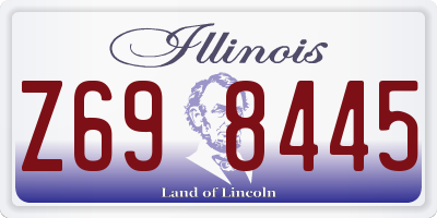 IL license plate Z698445