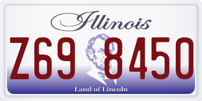 IL license plate Z698450