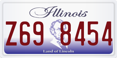 IL license plate Z698454