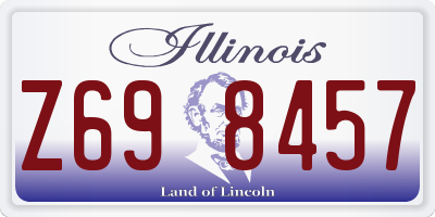 IL license plate Z698457