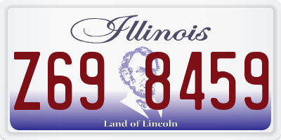IL license plate Z698459