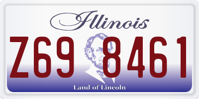 IL license plate Z698461