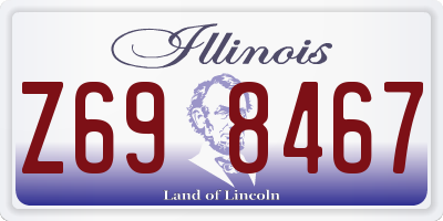 IL license plate Z698467