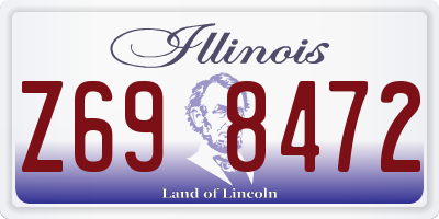 IL license plate Z698472