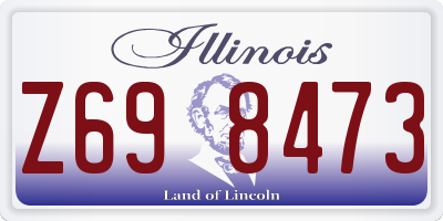 IL license plate Z698473