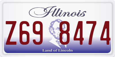 IL license plate Z698474
