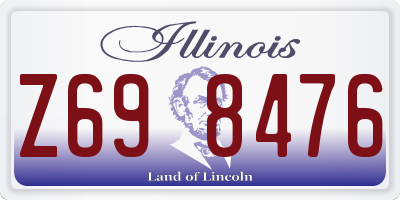 IL license plate Z698476