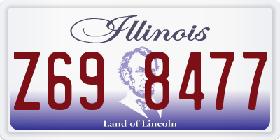 IL license plate Z698477