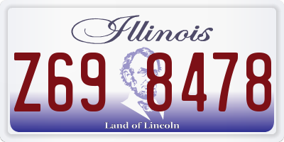 IL license plate Z698478