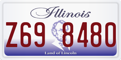 IL license plate Z698480