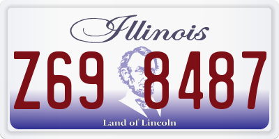 IL license plate Z698487