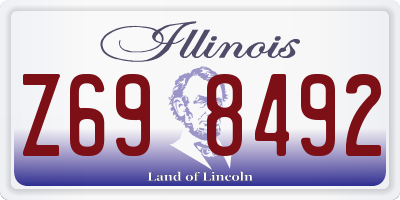 IL license plate Z698492