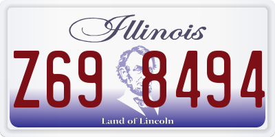 IL license plate Z698494