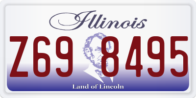 IL license plate Z698495