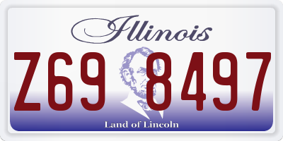 IL license plate Z698497