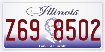 IL license plate Z698502
