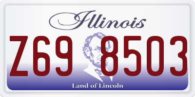 IL license plate Z698503