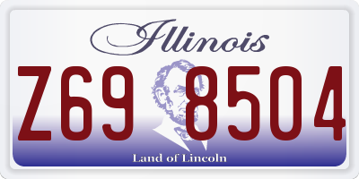 IL license plate Z698504