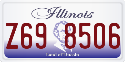 IL license plate Z698506