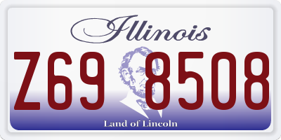 IL license plate Z698508