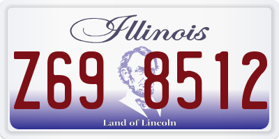 IL license plate Z698512