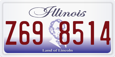 IL license plate Z698514