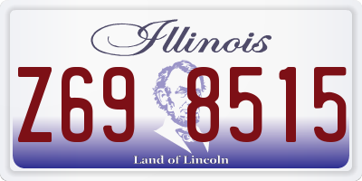 IL license plate Z698515
