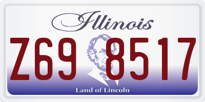 IL license plate Z698517