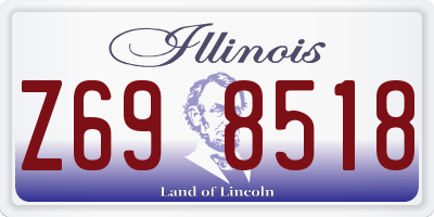 IL license plate Z698518