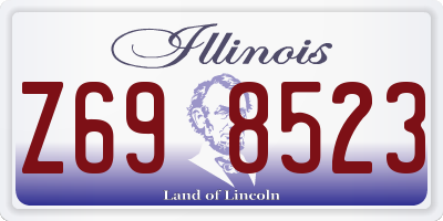 IL license plate Z698523