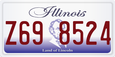 IL license plate Z698524
