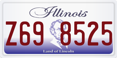 IL license plate Z698525